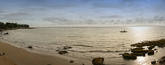 Tranquil Panoramic Beachscape of Negros Oriental