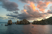 Sunset Light Over Lands End Cabo San Lucas Mexico