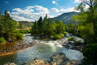 Cache la Poudre River Flowing Through the Colorado Mountains