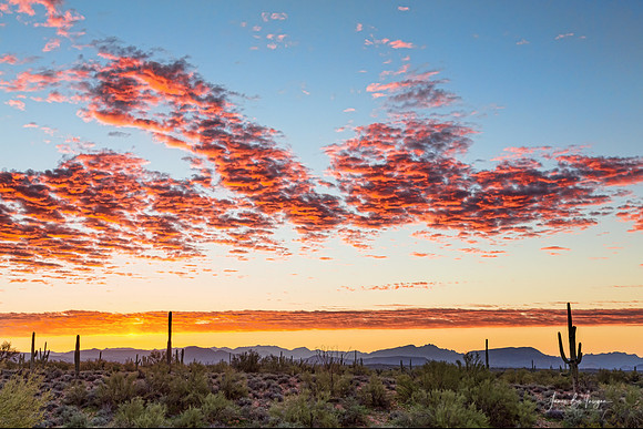 Southwest Desert Colorful Sky