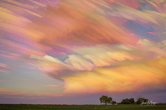 Pastel Painted Big Country Sky