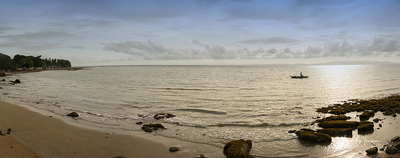Tranquil Panoramic Beachscape of Negros Oriental