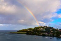 Rainbow Descending Near the Vigie Lighthouse in St Lucia
