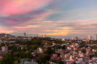 Painted Skies Over Lahug Timed Stacked Sunset in Cebu City