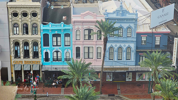 Vibrant French Quarter A Colorful Aerial View of New Orleans
