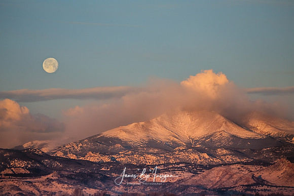 Colorado Rocky Mountain Full Moon Set