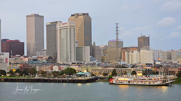 New Orleans Cityscape - Where Skyscrapers Meet Sassy Steamboats