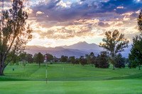 Golfers Sunset