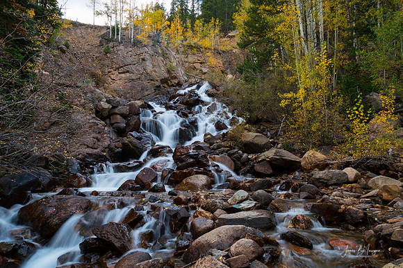 Beautiful Autumn Guanella Pass Waterfall