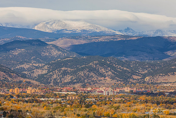 University of Colorado Boulder Autumn Western View
