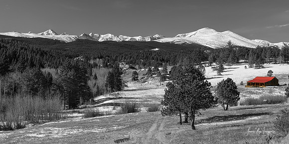 Colorado Rocky Mountain Continental Divide Above Jamestown BWSC