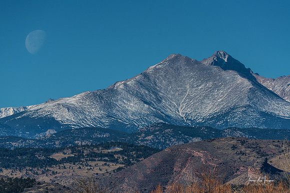 Meeker Longs Peak  Moon